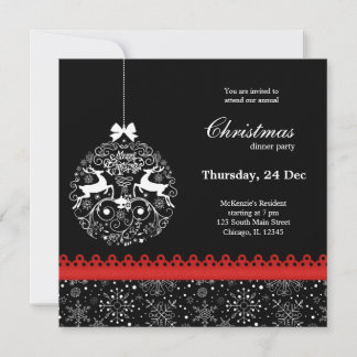 Invitation Ornement de Noël