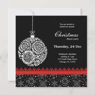 Invitation Ornement de Noël