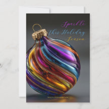 Ornement en verre à tourbillon coloré pour les fêt