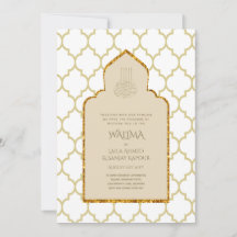 Ornemental bilingue WALIMA Nikah Mariage musulman