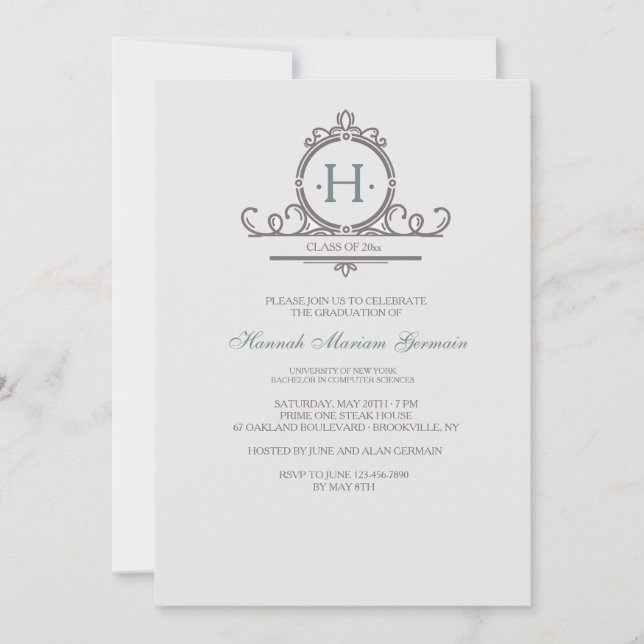 Invitation Ornementale Vintage 2 (Devant)