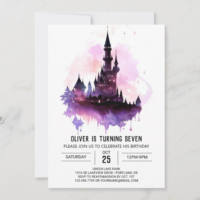 Invitation Orthographe Et Assistant Anniversaire (Devant)