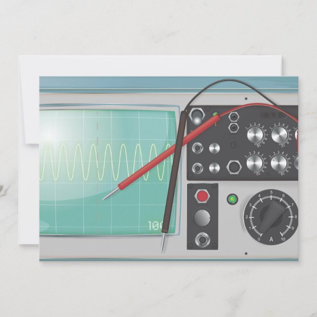 Invitation Oscilloscope (Devant)