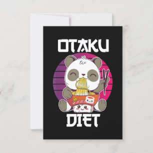 Invitation Otaku Diet Poanda Ramen Sushi Manga CosplayOotaku