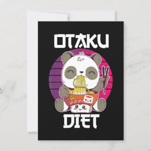Invitation Otaku Diet Poanda Ramen Sushi Manga CosplayOotaku