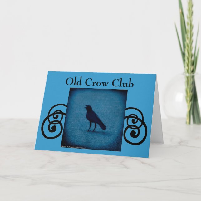 Invitation ou carte de voeux Old Crow Club (Devant)