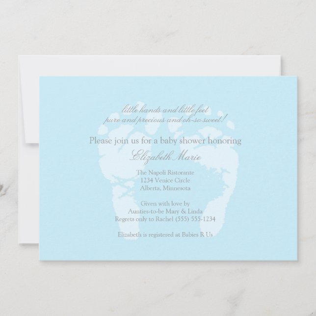 Invitation ou Faire-part d'empreintes (Devant)