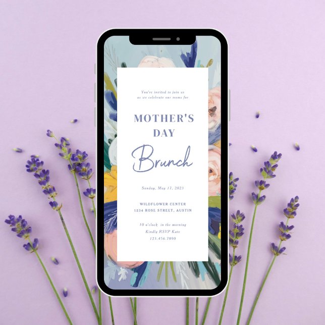 Invitation Où l'amour pousse l'invitation de Brunch Fête des  (Créateur téléchargé)