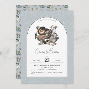 Invitation Où sont les choses sauvages Arch Anniversaire