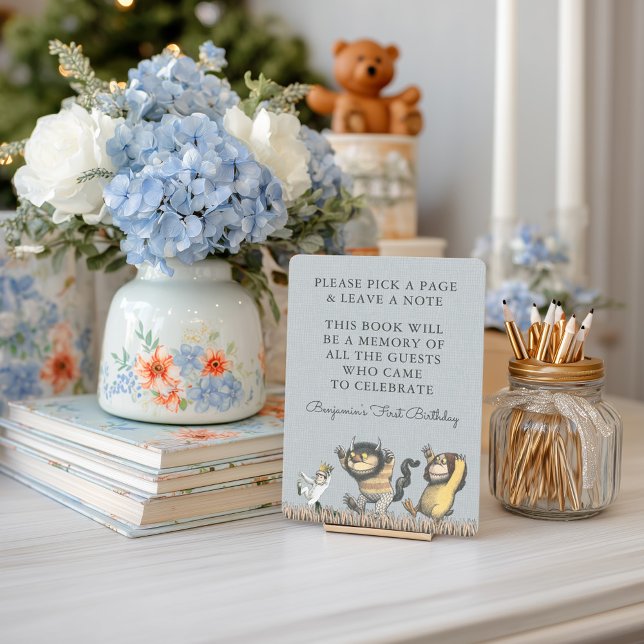 Invitation Où sont les monstres ? | Séance de dédicace (Sign simulated on table)