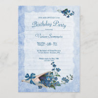 Oubliez-moi la fête d'anniversaire Vintage