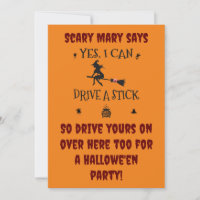 Oui, je sais conduire un manuel dit la sorcière