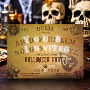 Invitation Ouija Ghost Gothique Vintage Wicked Parti Éffrayan