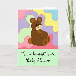Invitation Ours Avec Plusieurs Couleurs