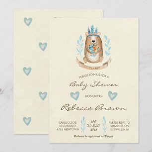 Invitation ours de forêt de région boisée d'invitation de