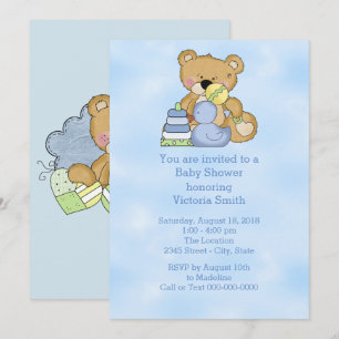 Invitation Ours de nounours de bébé de baby shower
