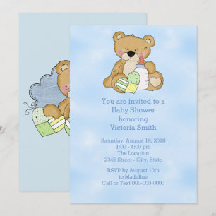 Invitation Ours de nounours de bébé de baby shower