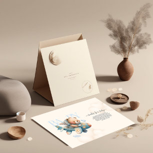 Invitation Ours en peluche de l'aquarelle mignon