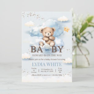 Invitation Ours en peluche éditable Baby Shower Peut à peine