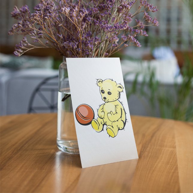 Invitation Ours en peluche jaune (Créateur téléchargé)