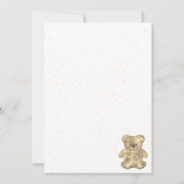 Invitation Ours en peluche mignon sur mesure (Devant)