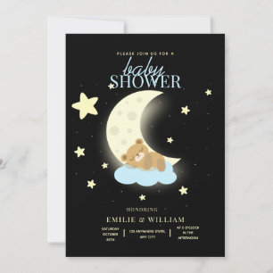 Invitation Ours en peluche modifiable pour une baby shower Ou