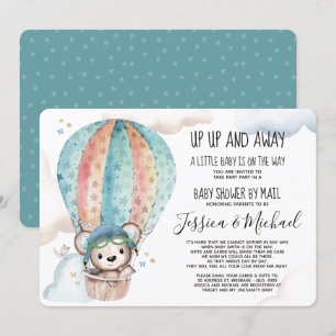 Invitation Ours en peluche neutre pour le genre   Baby shower