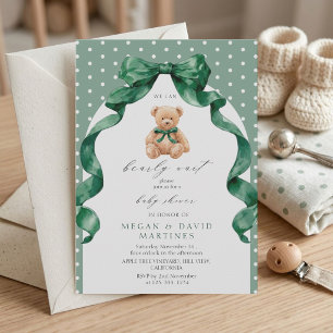 Invitation Ours en peluche Nous pouvons à peine attendre Fête