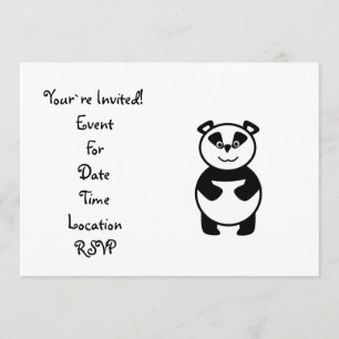 Invitation Ours panda mignon