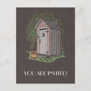 Invitation Outhouse d'Apple Orchard