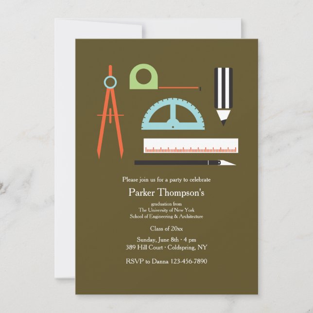 Invitation Outils d'Architecte (Devant)