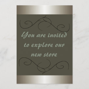 Invitation Ouverture des Invitations du magasin de