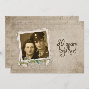 Invitation Ouverture du 80e anniversaire du Mariage