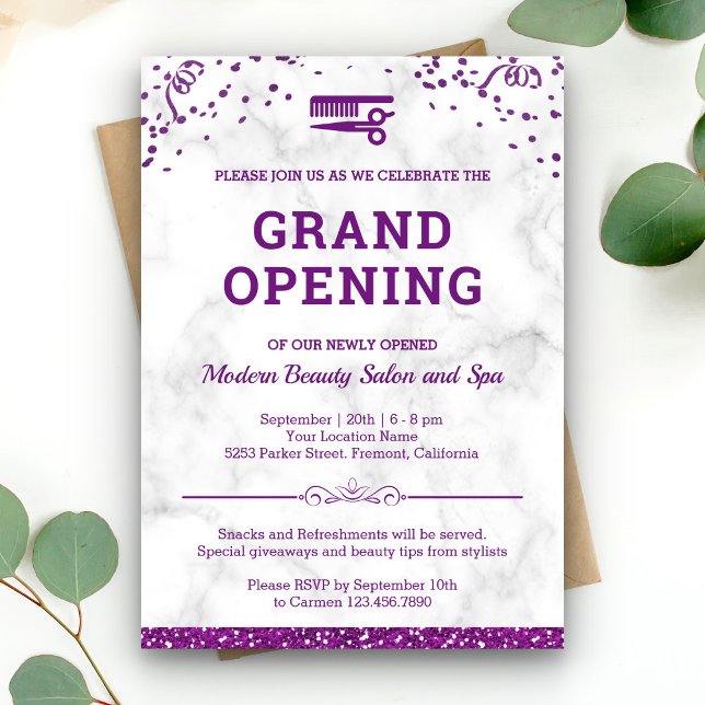 Invitation Ouverture du Grand Salon de Beauté (Créateur téléchargé)