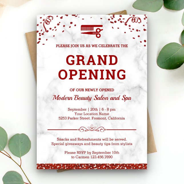 Invitation Ouverture du Grand Salon de Beauté (Créateur téléchargé)