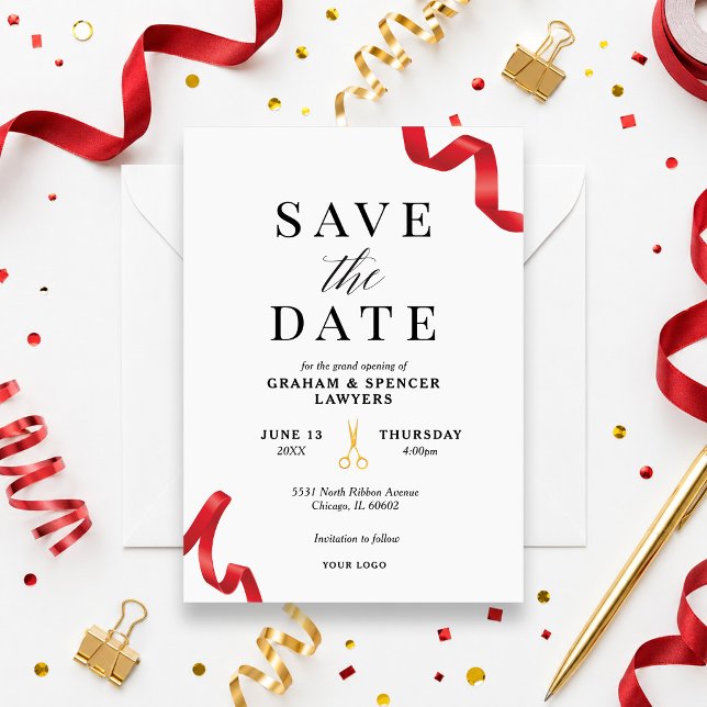 Invitation Ouverture officielle, réservez la date (Créateur téléchargé)