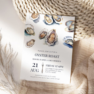 Invitation Oyster Roast Summer Seafood Bake Cuisine