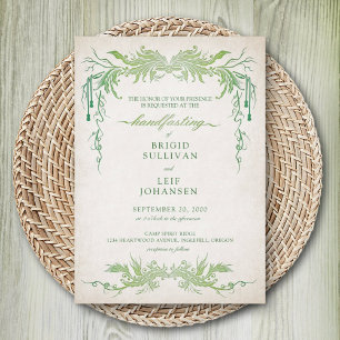 Invitation Pagan Handfasting Mariage