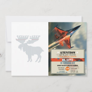 Invitation Page Moose dans le carnet - Choisir la couleur arr