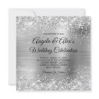 Pailleté Argent Élégant Mariage
