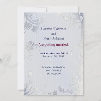 Invitation Pailletée d'Argent
