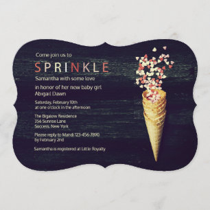 Invitation Paillettes de Coeur
