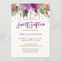 Paillettes Florales Améthyste Étincelante Sweet Si