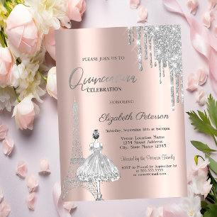 Invitation Paillettes qui dégoulinent,Ballerine de la Tour Ei