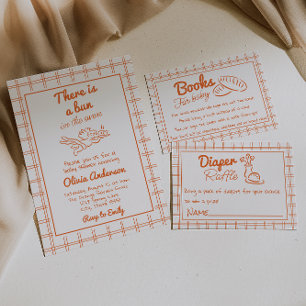 Invitation Pain Dessiné À La Main Dans Le Baby shower Cupid A