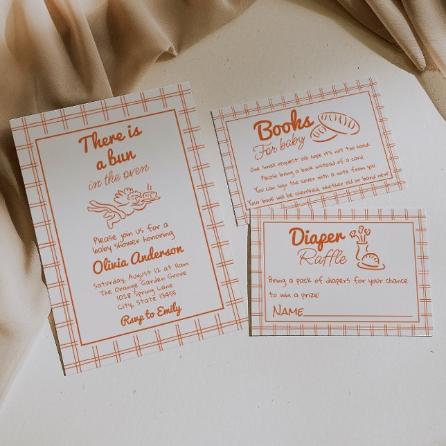 Invitation Pain Dessiné À La Main Dans Le Baby shower Cupid A (Créateur téléchargé)