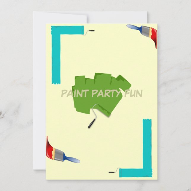 Invitation Paint Brush (Devant)