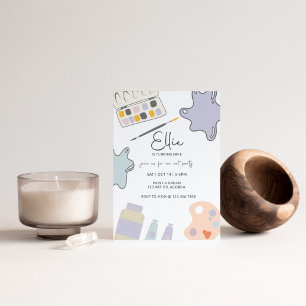 Invitation Paint Party, Art Anniversaire, N'Importe Quel Âge,