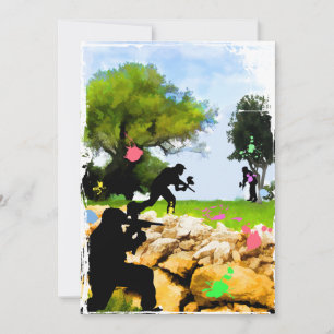 Invitation Paintball au printemps