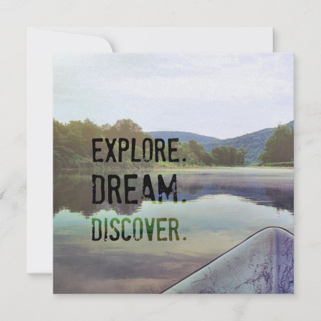 Invitation PAINTED RIVER 5.25 x 5.25 card (Devant)